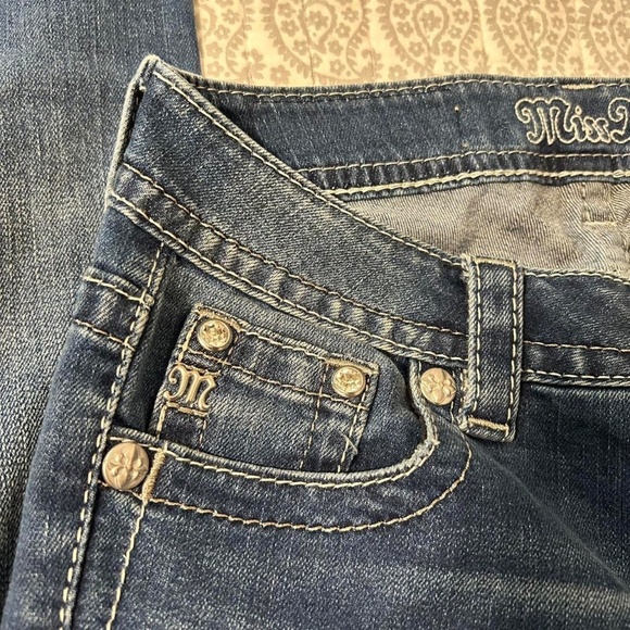 Miss Me Feathers of Paradise Bootcut Jeans Sz25 - Picture 6 of 8